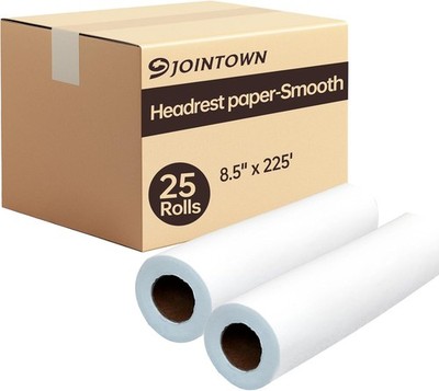 Jointown Headrest Paper Rolls, Standard 16 Pound-Disposable, 8.5'' x 225'-25 Pack