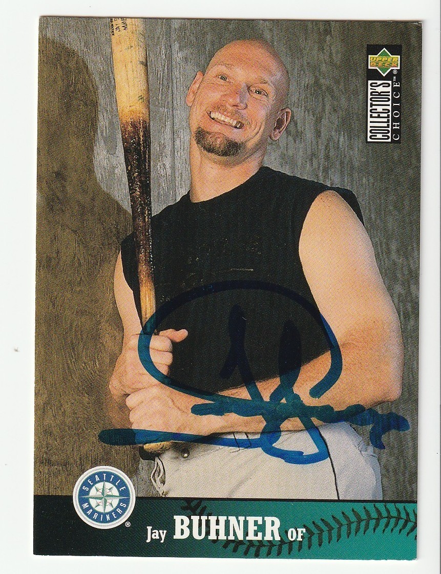Jay Buhner Signed 1997 Upper Deck Collector's Choice Card #480 Auto Mariners COA