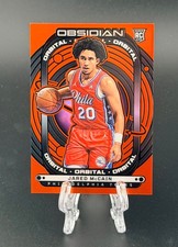 2024 Panini Obsidian Jared McCain Orbital Electric Etch Orange Flood /99 RC A
