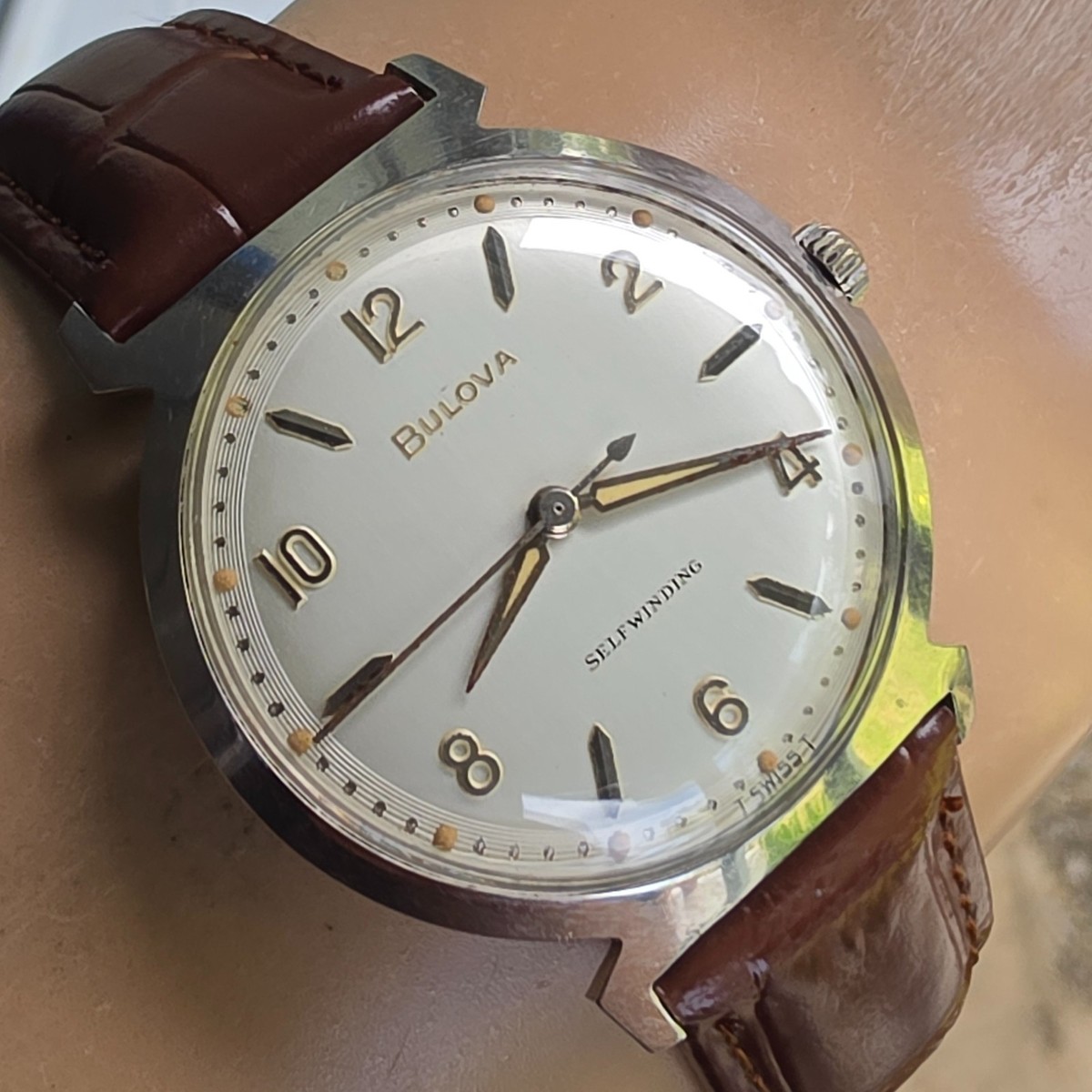 Vintage BULOVA Jet Clipper men's automatic watch 11ALAC swiss 1965