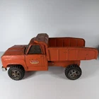 Vintage 1970s Pressed Steel Tonka Orange Dump Truck XR