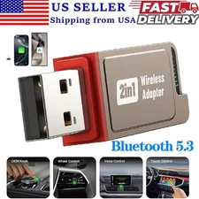 CarPlay Adapter Wireless USB Wireless Carplay Dongle Convert Wired to Wireless 