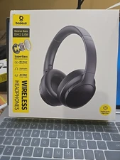 Baseus Bass BH1 Lite Bluetooth Headphones Over Ear, SuperBass, 80H Playtime,AI E