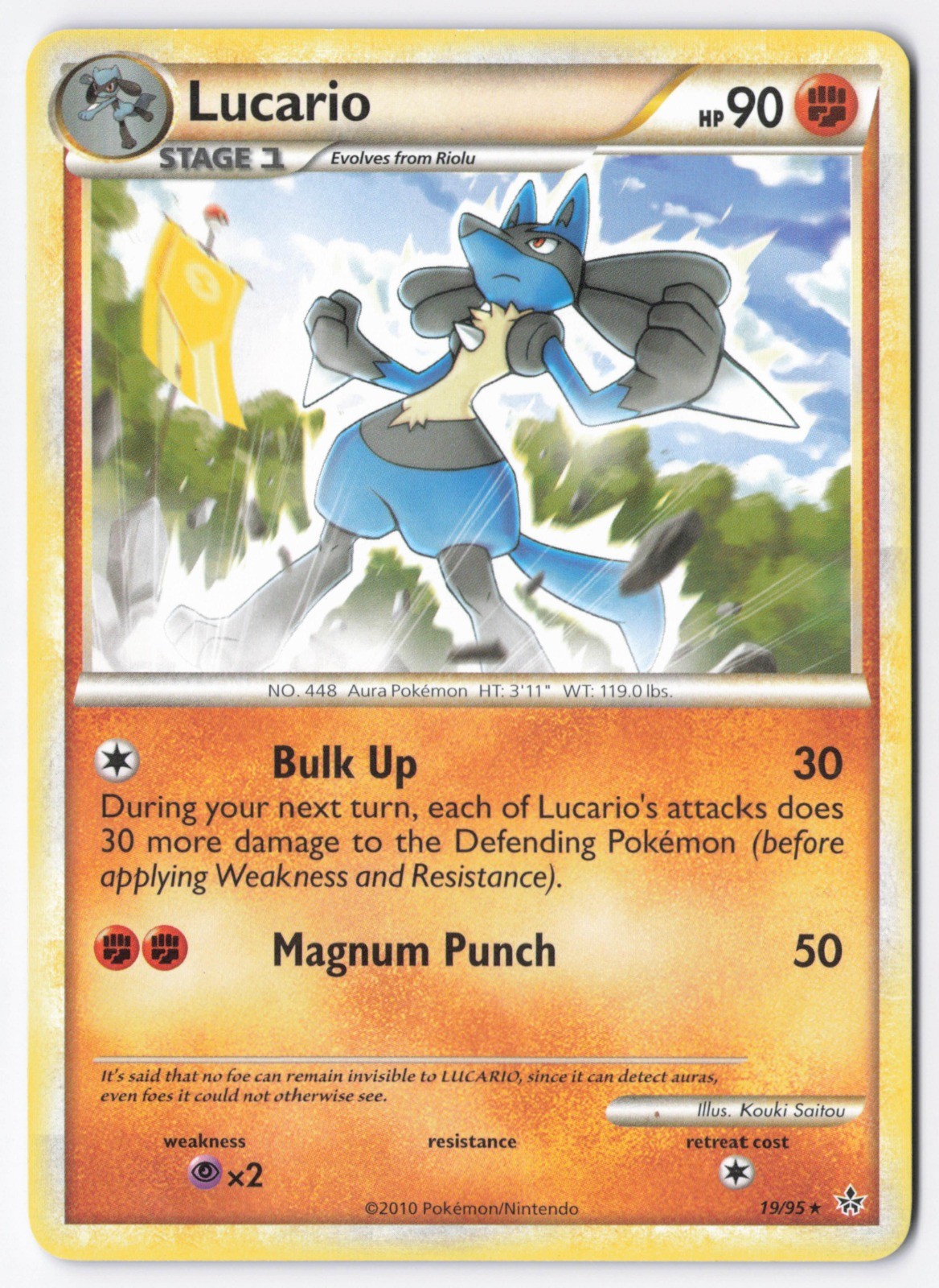 Lucario Normal Rare Unleashed 19/95 LP