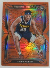 2023-24 Panini Obsidian Orange Flood Electric Etch Jalen Pickett /99