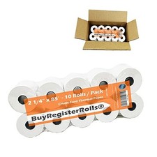  10 Rolls - 50 GSM 2 1/4 x 85 Thermal Paper Receipt Rolls 2.25 x 85 ft,
