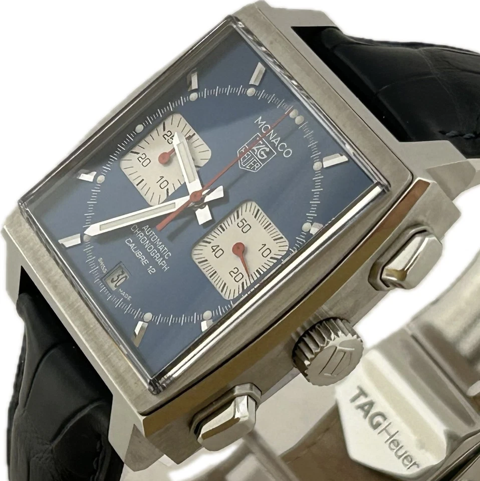 Reloj automático para hombre Tag Heuer Monaco calibre 12 CAW2111-0.FC6183 excelente++ A4971 Foto 4 de 4