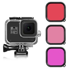60M Underwater Waterproof Case Housing Cover Filter Set for GoPro Hero 8 Black
