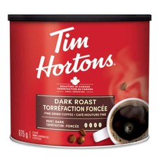 Tim Hortons 100% Arabica Dark Roast, Ground C...