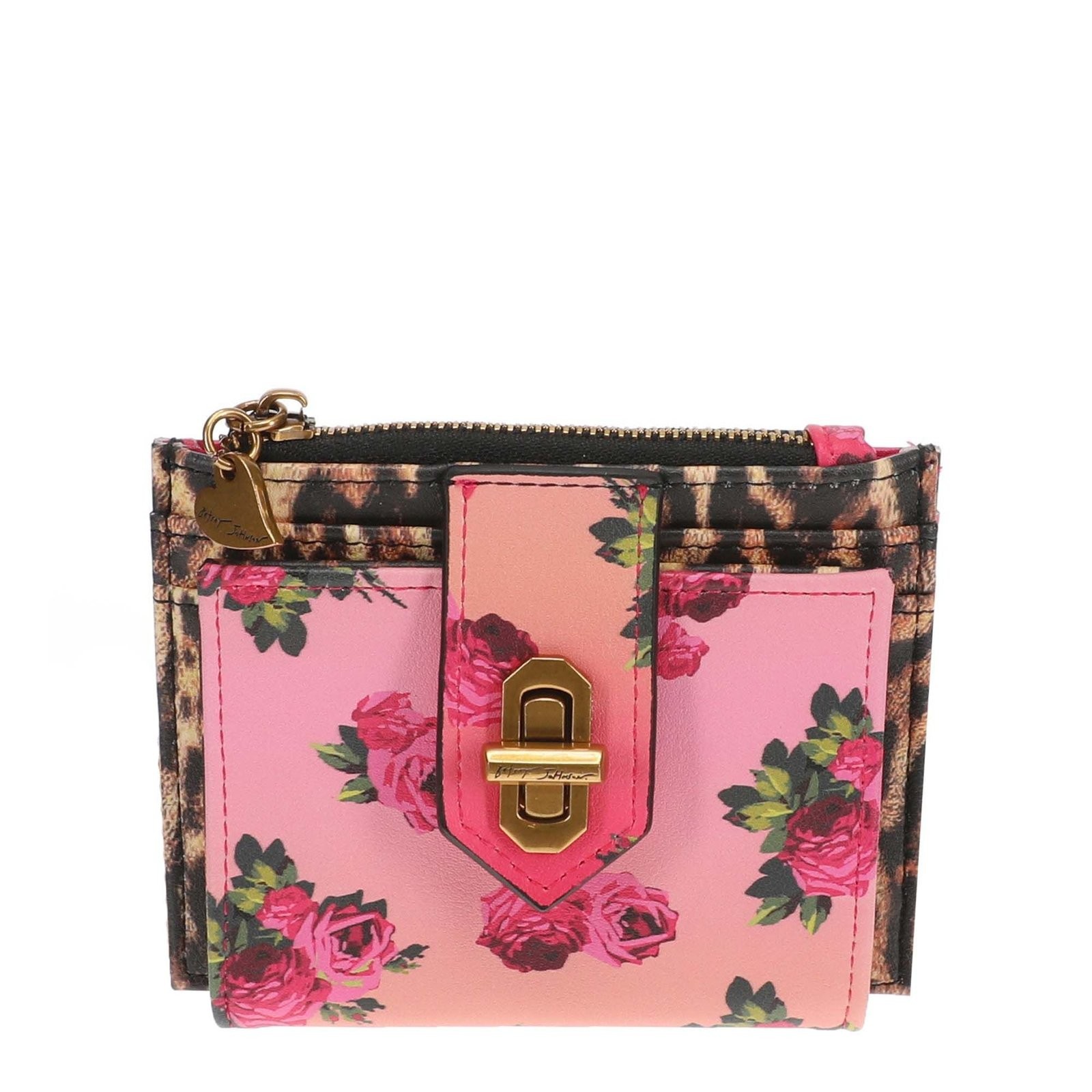 Betsey Johnson Leopard Floral Bifold Wallet 5990₽