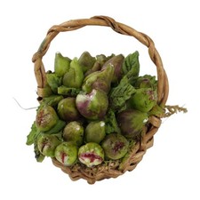 Cesto di fichi in cera 6x8 cm per presepe