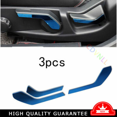 For Ford Focus ST RS 2019-2020 Blue Titanium Seat Adjust Handle Decorative Strip