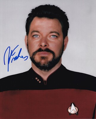 JONATHAN FRAKES signed Autogramm 20x25cm STAR TREK in Person autograph COA