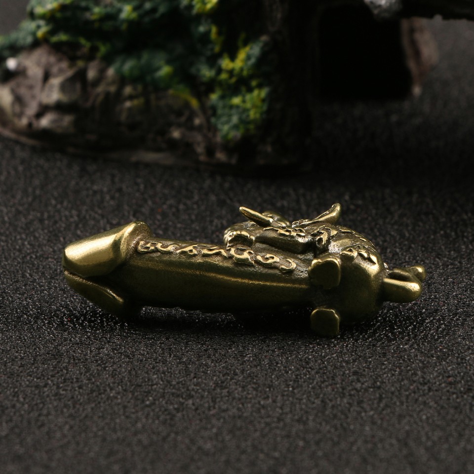 Solid Brass Elephant Figurine Small Statue Home Ornament Figurines