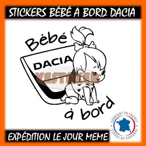 Decals Stickers Vinyl Art Bebe A Bord Dacia Fille Home Garden Casaalvarezrh Com