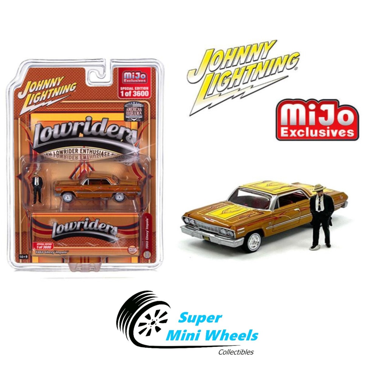 Johnny Lightning 1:64 Lowriders 1963 Chevrolet Impala w