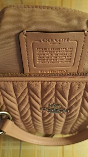 COACH ALLY Quilted Satchel Carnation Pink Silver * F37978 * MSRP $550 * EUC - Picture 3 of 6