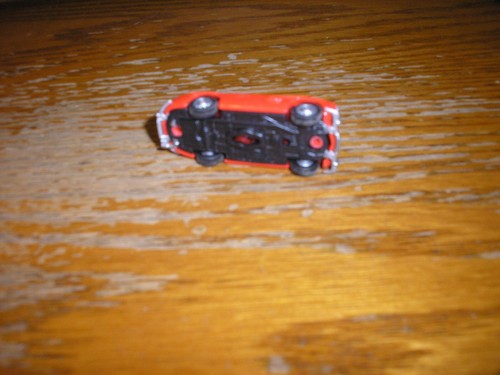 Nice Vintage PLASTIC 2" Long 1/87 HO Monogram Mercedes Benz 500 Red Free SHIP - Picture 4 of 4