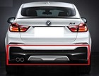 BMW X4 F26 Rear M Sport Bumper Diffuser Trim With PDC Holes 8066702 NO🇺🇸DUTIES