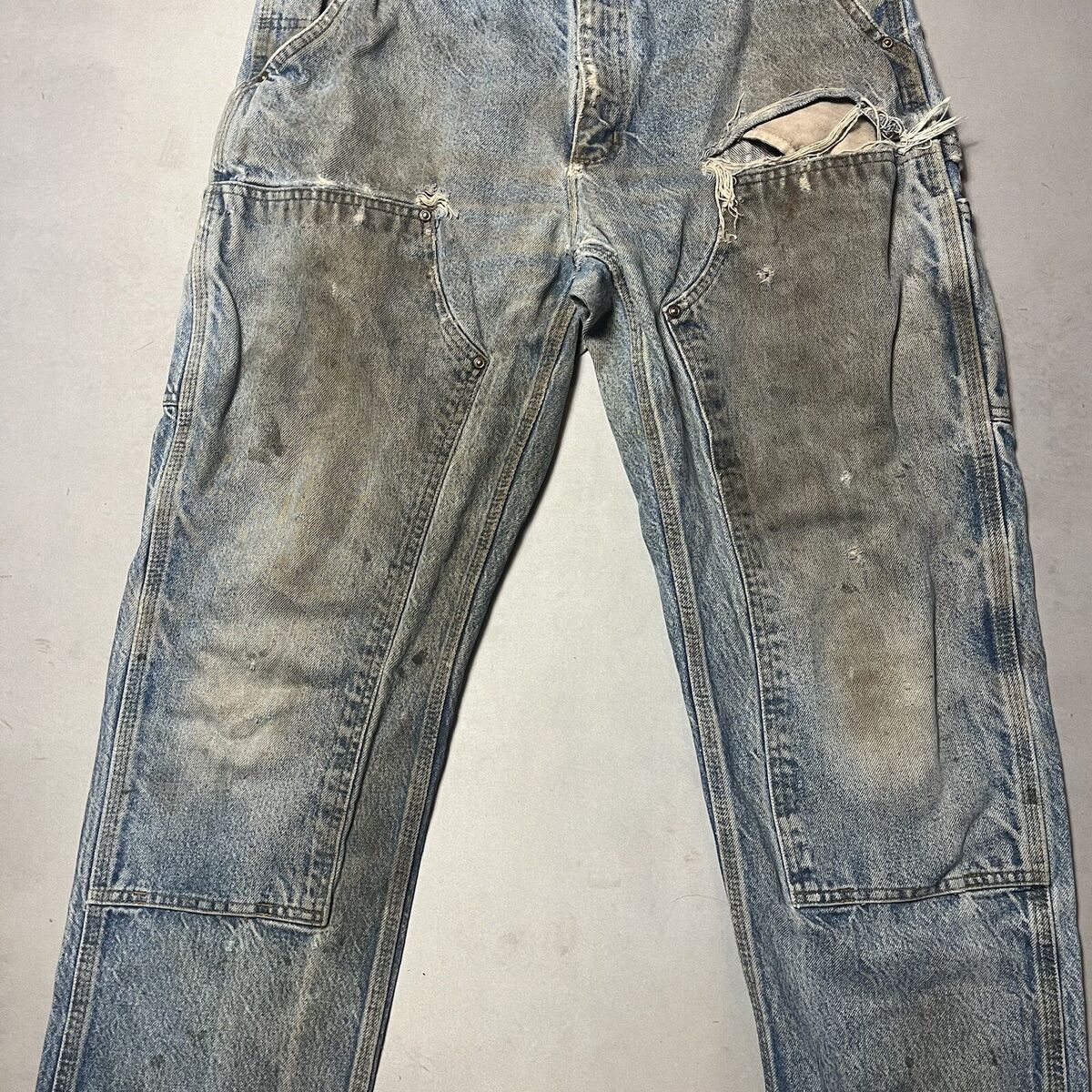 Carhartt Double Knee Jeans B07 DNM 40x28 Logger Carpenter Carhartt Double Knee Jeans B07 DNM 40x28 Logger Carpenter