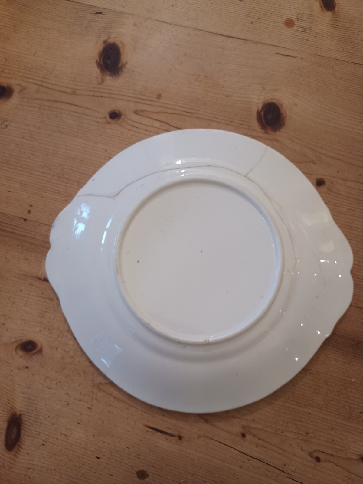 A Pair of Charming Vintage Blue and White Willow Pattern Cake Plates eBay