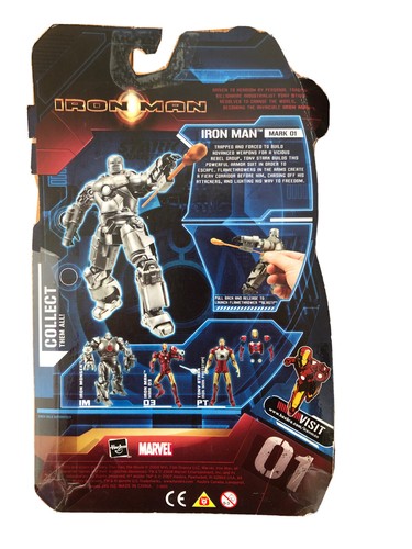 2008 Hasbro, Iron Man Mark 01, Launching Flamethrower Blast, Neu in OVP - Bild 2 von 2