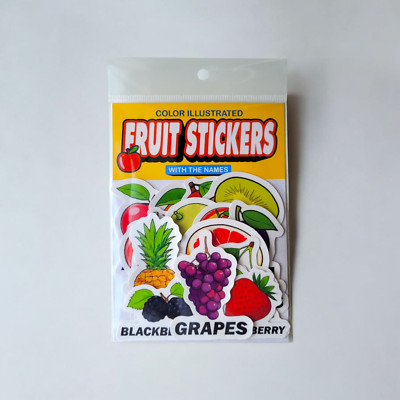 20 Fruit Stickers Learn English / Labels / Kids activities !! Fun Flashcards