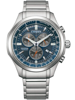 Citizen AT2530-85L Eco-Drive Titanium Chronograph Herrenuhr 43mm