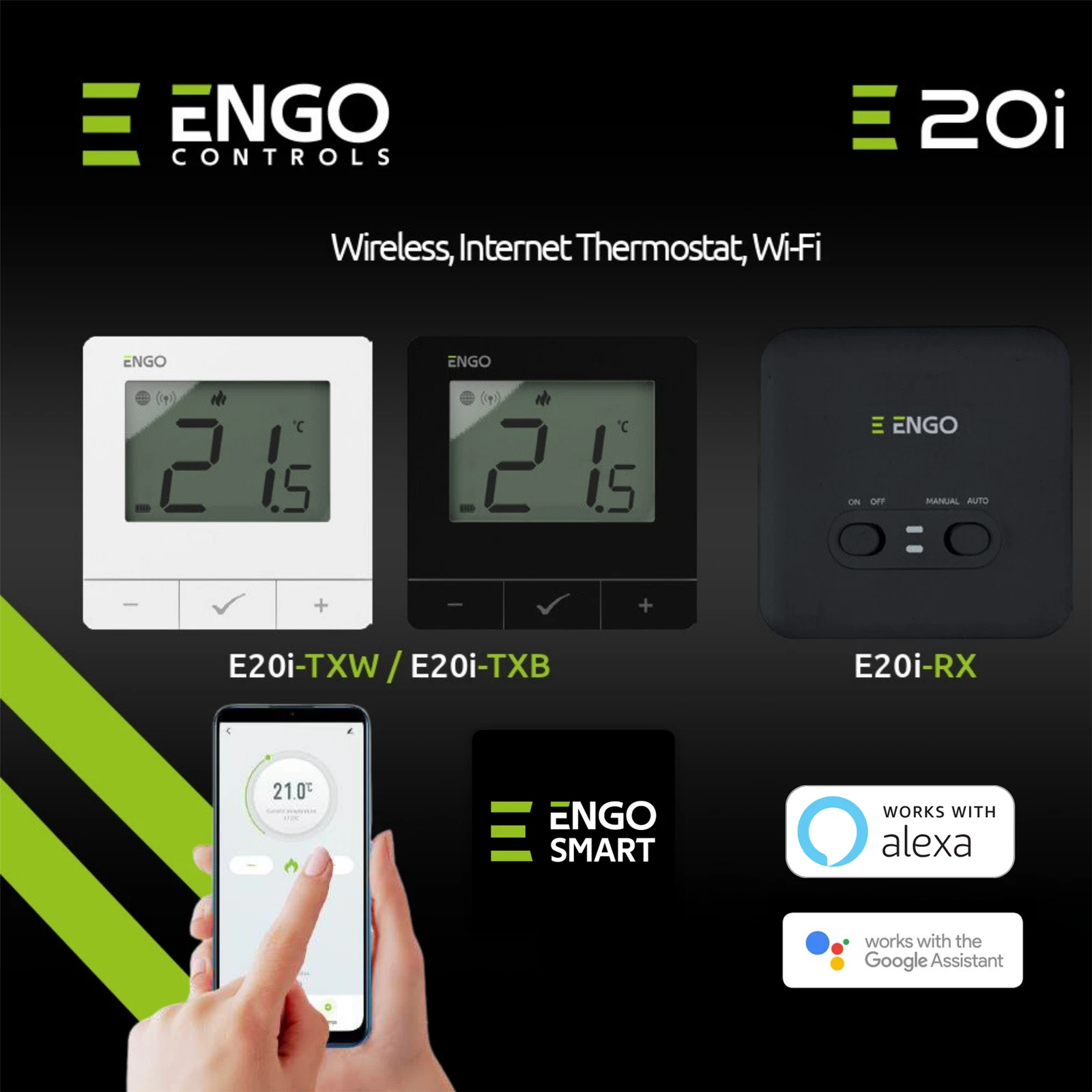 ENGO E20i Smart Thermostat Wireless Programmable Wifi App Alexa