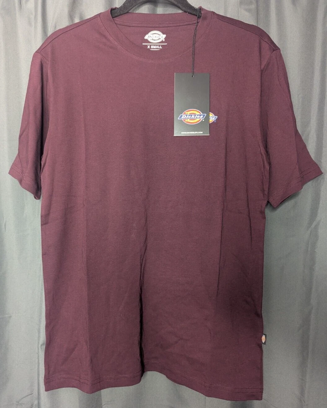 Dickies Mapleton - Unisex - Casual - Breathable T-Shirt - Maroon - Size XS BNWT