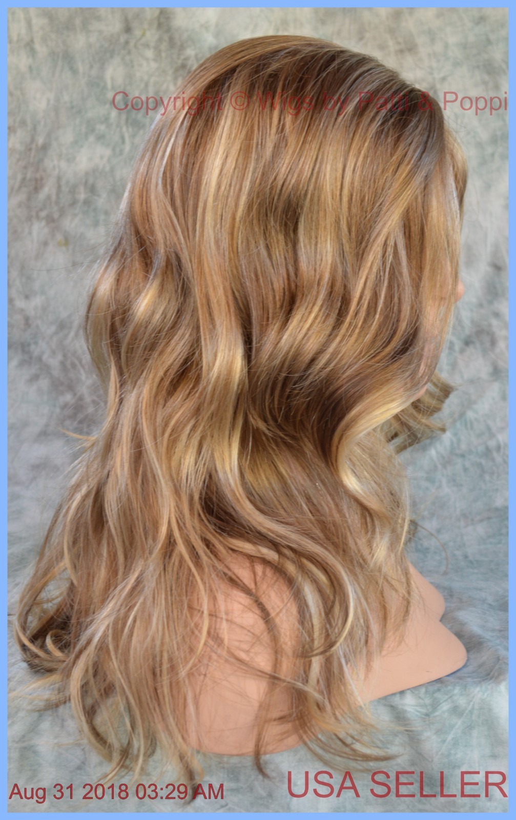 BLAZE Front Lace Part Estetica Wig R12.26CH Blond Long Beach Waves 1