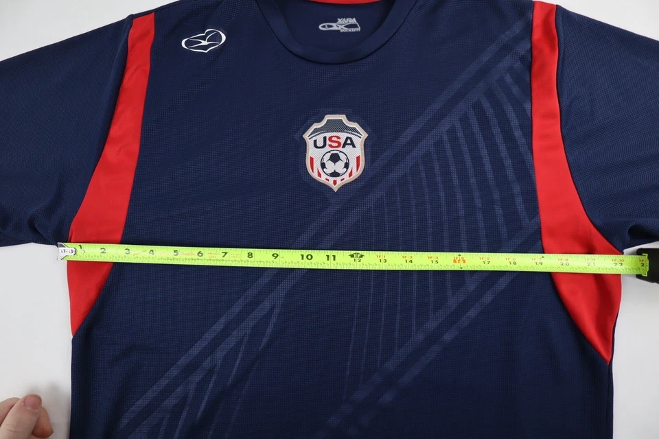 Camiseta deportiva de fútbol de manga corta del equipo Xara grande (L) de Estados Unidos para hombre Foto 3 de 4