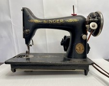 Ancienne machine à coudre Singer 128K électrique portable 1920 Y1488098 pédale