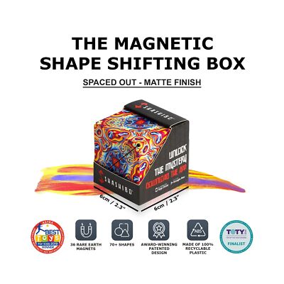 SHASHIBO Shape Shifting Box - Award-Winning, Patented Fidget Cube
