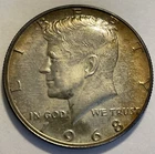 1968 S Kennedy Gem Proof Toned Half Dollar Coin Set 40% Silver US # 2