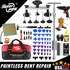 Car Body Dent Puller Glue Gun Tool Paintless Dint Hail Damage Remover Repair Kit