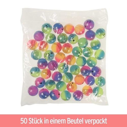 50 Stück Gefrosteter Flummi 32 mm Durchmesser - verschiedene Farben Flummies - Bild 2 von 5