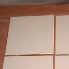 DALTILE CERAMIC TILE  6" X 6"  WHITE 0100 GLOSS SINGLE TILE