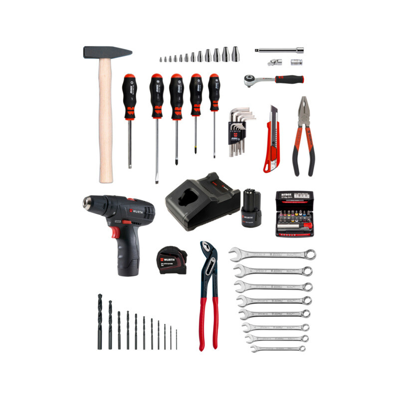 Valigia Portautensili con Trapano Avvitatore a Batteria - WÜRTH 096593 145 foto 2