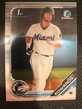 QTY: 2019 Bowman Draft Chrome - Evan Edwards MARLINS 1st Rookie Prospect BDC-168