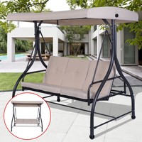 3 Seats Converting Swing Chair Bench Hanging Cushioned Garden Furniture 3 Color 3 Seats Converting Swing Chair Bench Hanging Cushioned Garden Furniture 3 Color