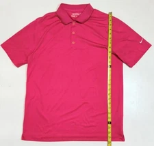 Nike Golf Tour Performance Defi Fit Mens Polo Shirt Size Medium Pink Breathable