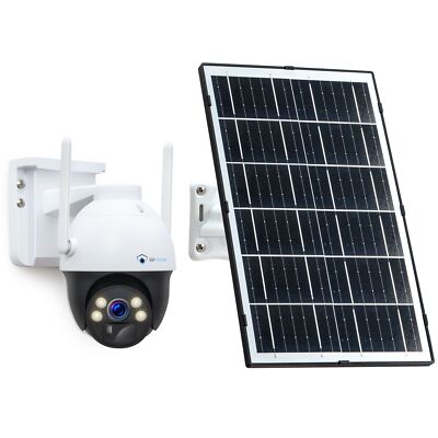 4G LTE Überwachungskamera mit SIM Karte & Solarpanel  Außen 4MP PTZ Kamera Solar
