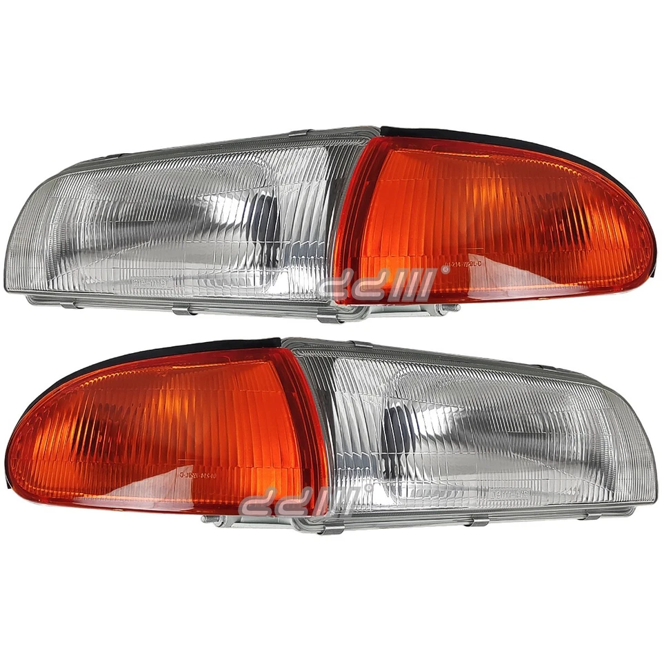 Faro ámbar lámpara de esquina apto para Mitsubishi Lancer Mirage 4D sedán 1993-1996 Foto 3 de 4