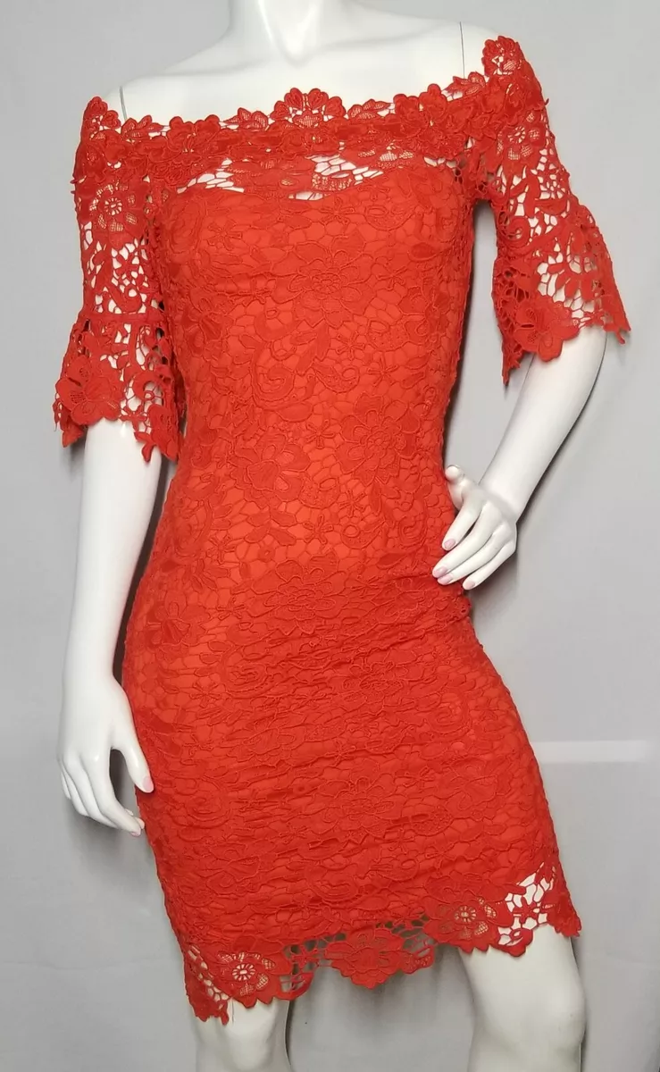 Paper dolls bardot crochet lace cheap dress