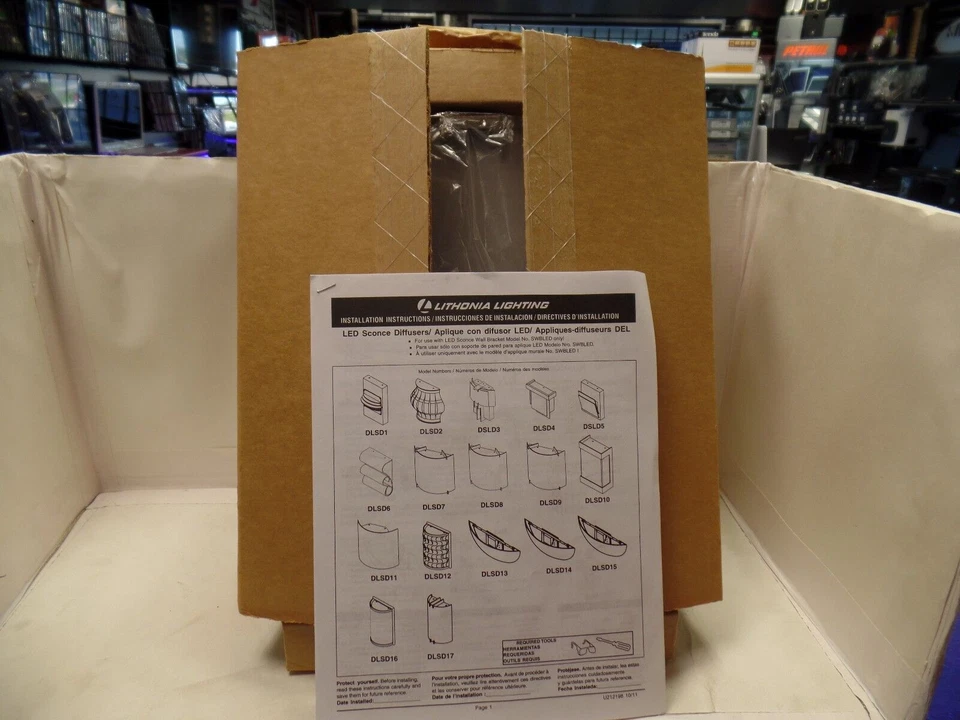 Aplique antorcha contemporánea decorativa Lithonia DLSD3 BN/BZ níquel cepillado, bronce Foto 2 de 4