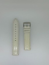 Coach Cream watch band strap lizard 20mm