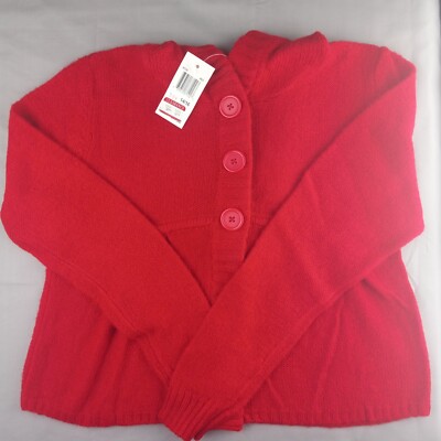 NWT Heart~n~Crush Red Hooded Sweater XL (14/16)
