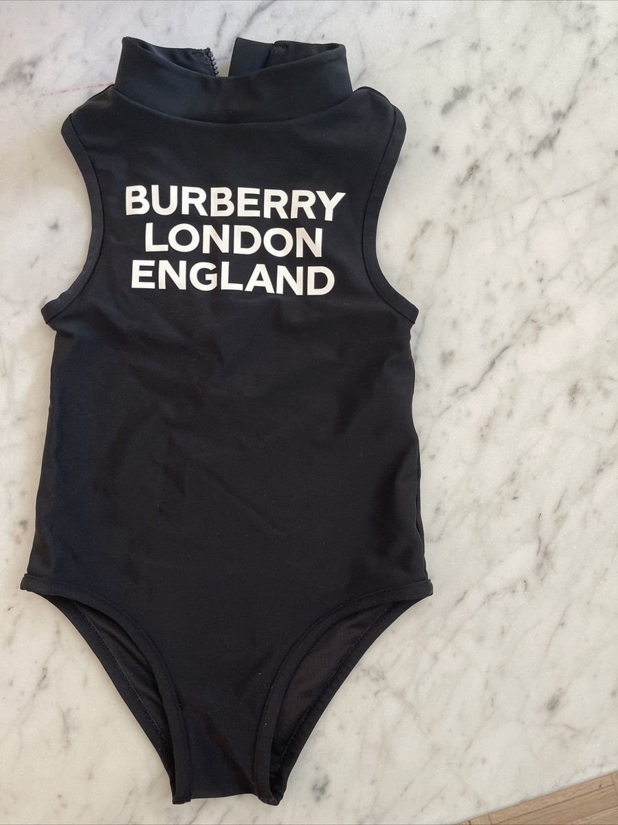 Burberry Iris One-Piece Swimsuit Girls 6Y Black Scuba Style Burberry Iris One-Piece Swimsuit Girls 6Y Black Scuba Style