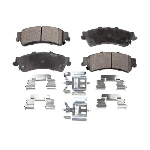 For Chevrolet Silverado 3500 GMC Rear Coated Brake Rotor & Semi-Metallic Pad Kit - Picture 4 of 12